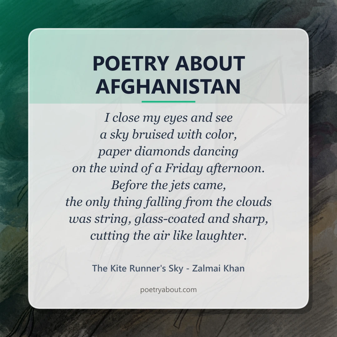 Poetry about Poetry About Afghanistan - Social Card