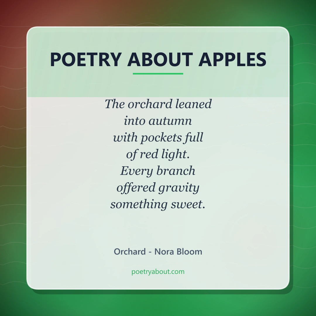 Poetry about Poetry About Apples - Social Card