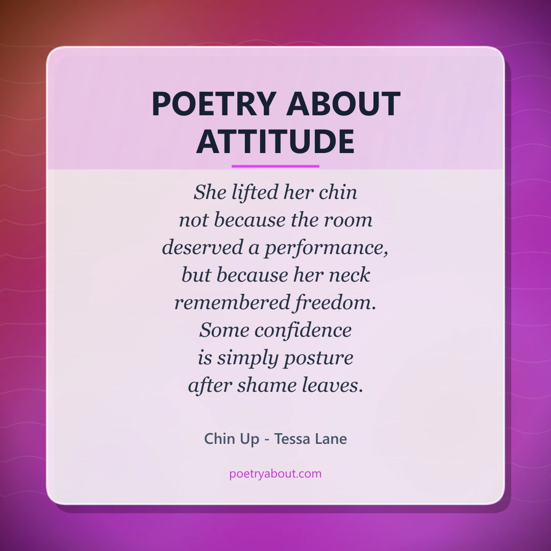 Poetry about Poetry About Attitude - Social Card