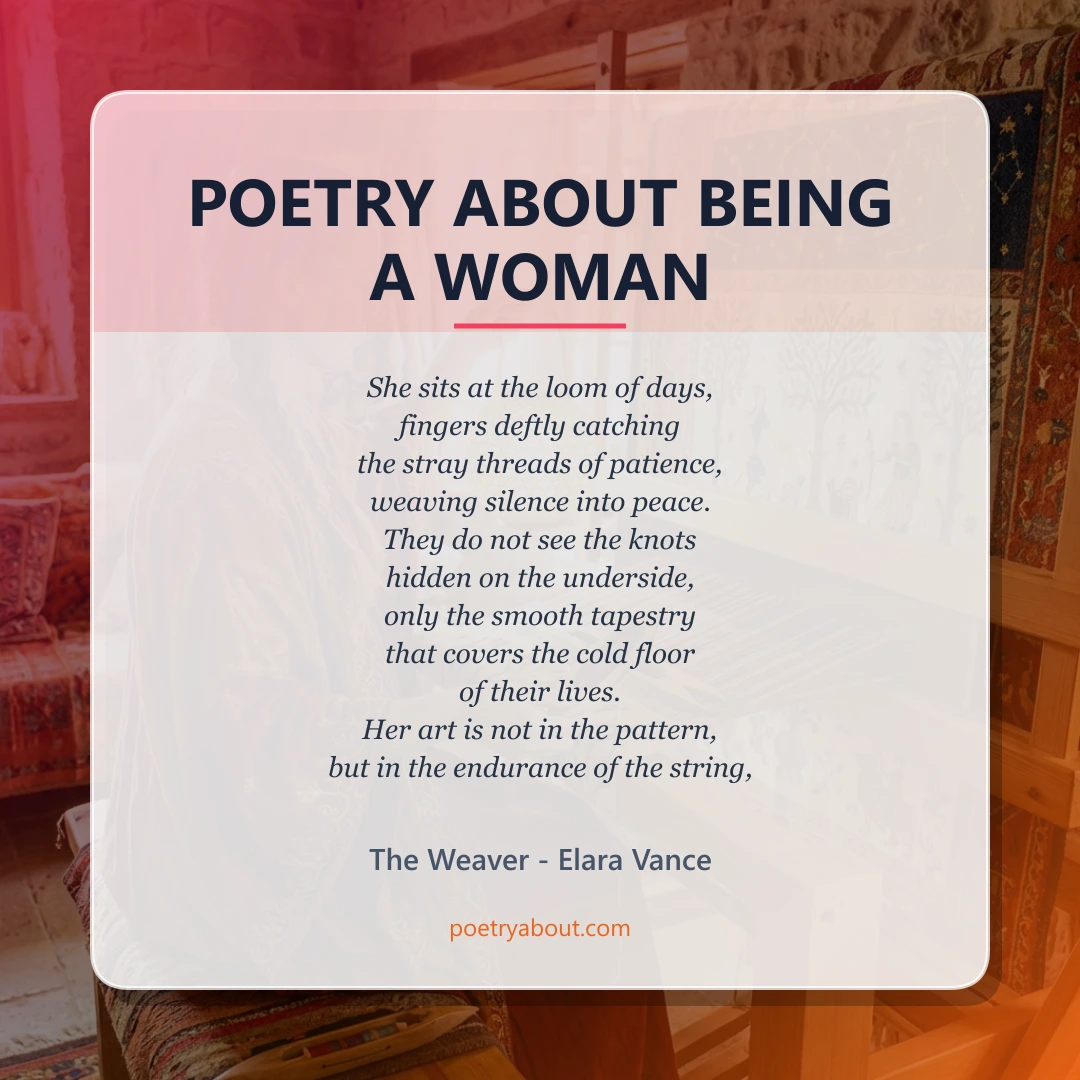 Poetry about Poetry About Being a Woman - Social Card