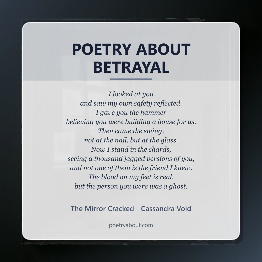 Poetry about Poetry About Betrayal - Social Card