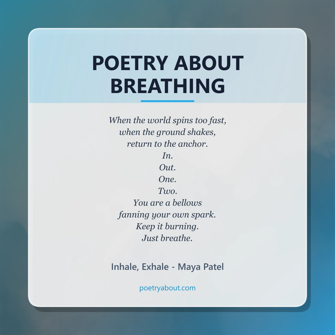 Poetry about Poetry About Breathing - Social Card