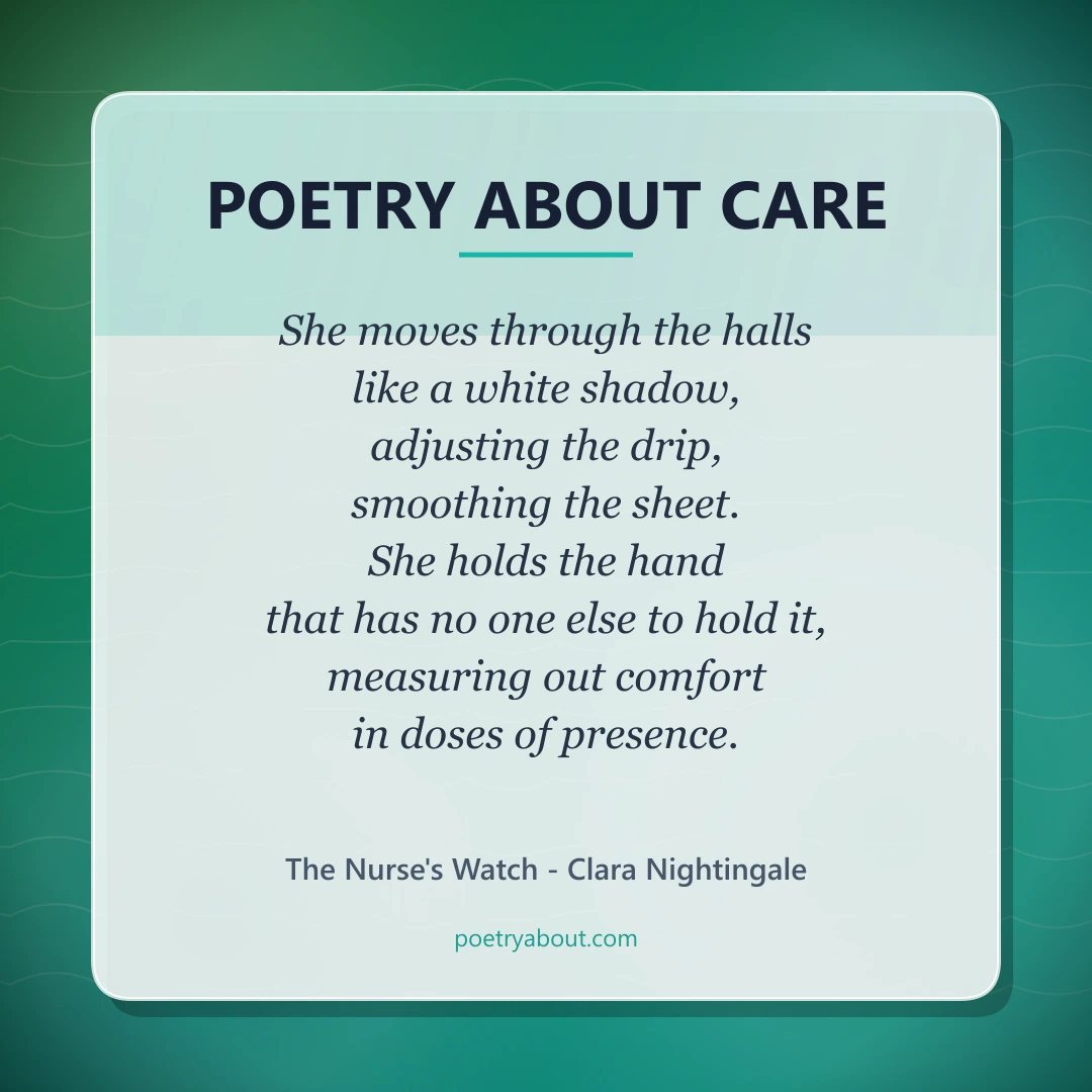 Poetry about Poetry About Care - Social Card