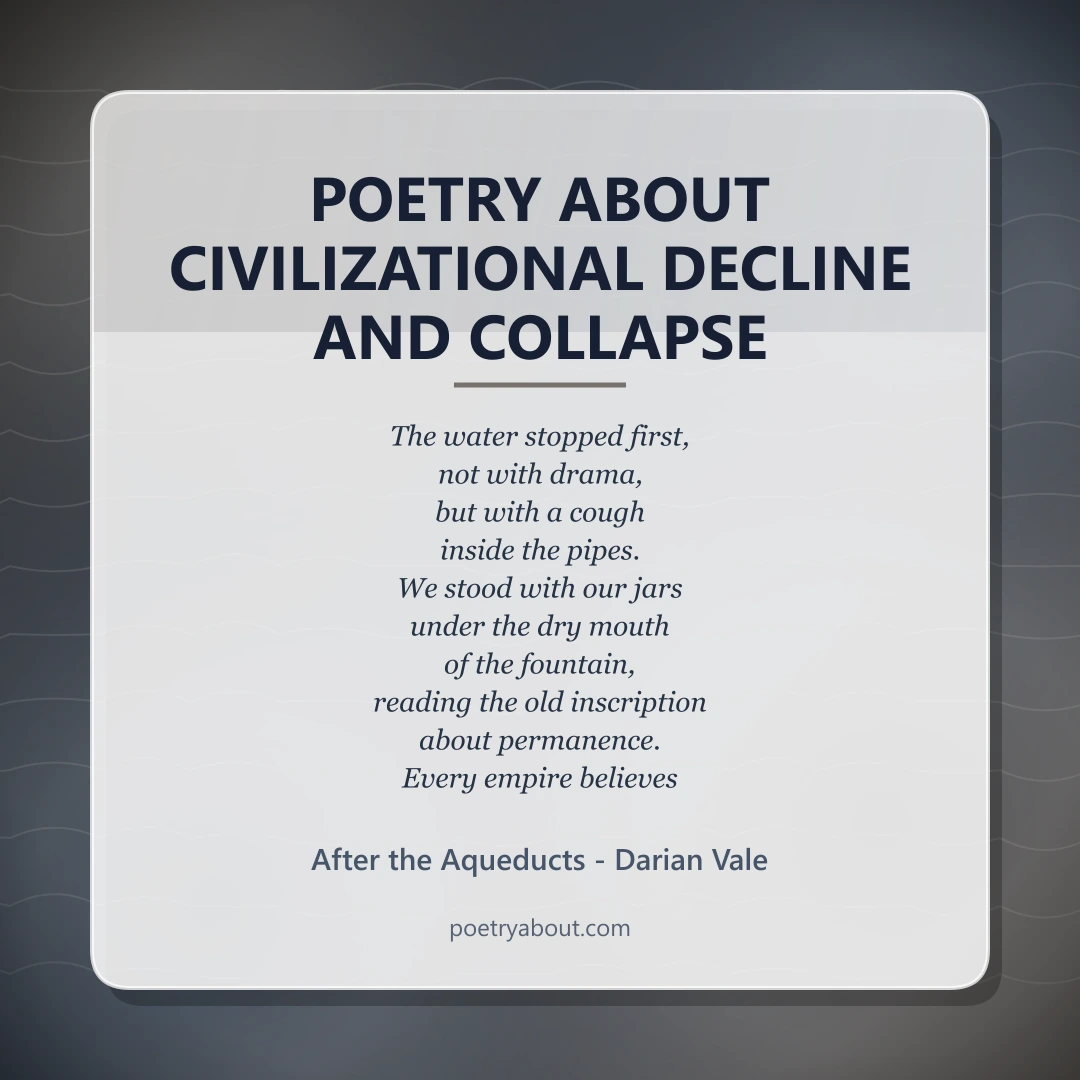 Poetry about Poetry About Civilizational Decline and Collapse - Social Card