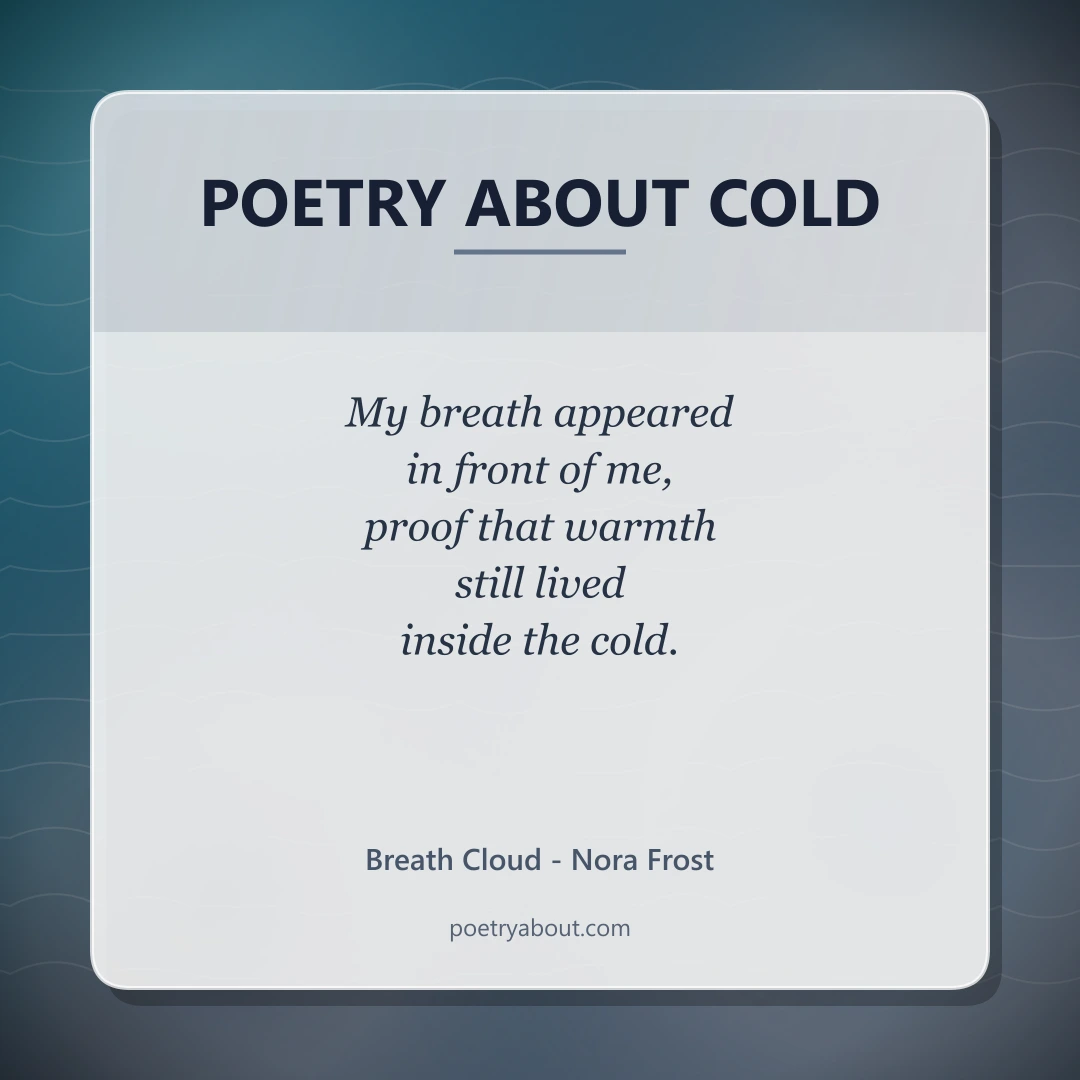 Poetry about Poetry About Cold - Social Card