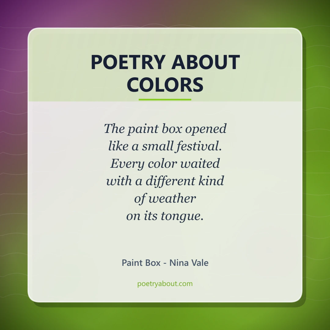 Poetry about Poetry About Colors - Social Card