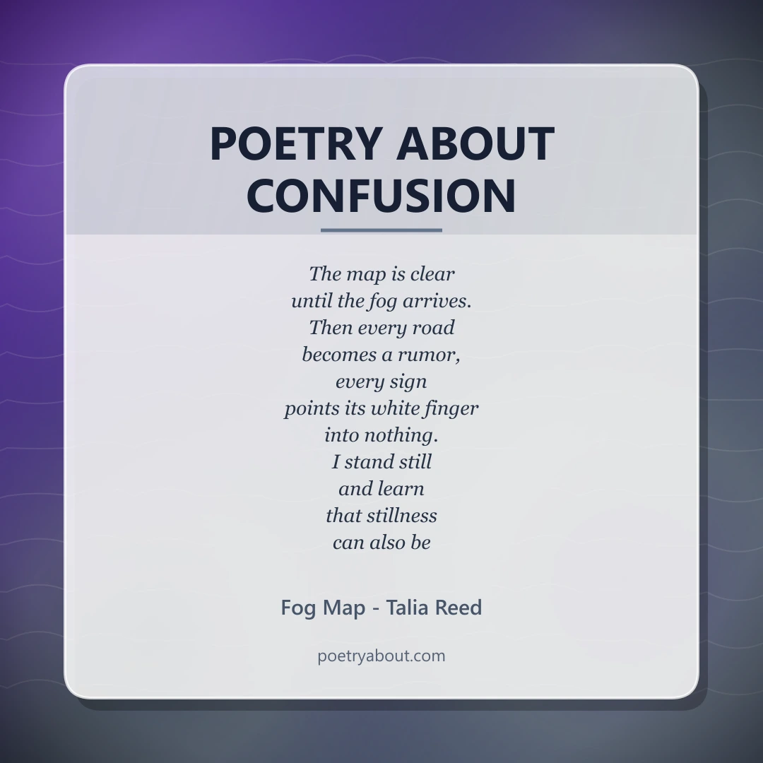 Poetry about Poetry About Confusion - Social Card