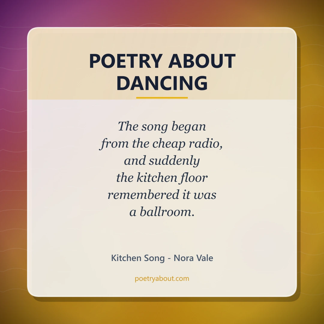 Poetry about Poetry About Dancing - Social Card