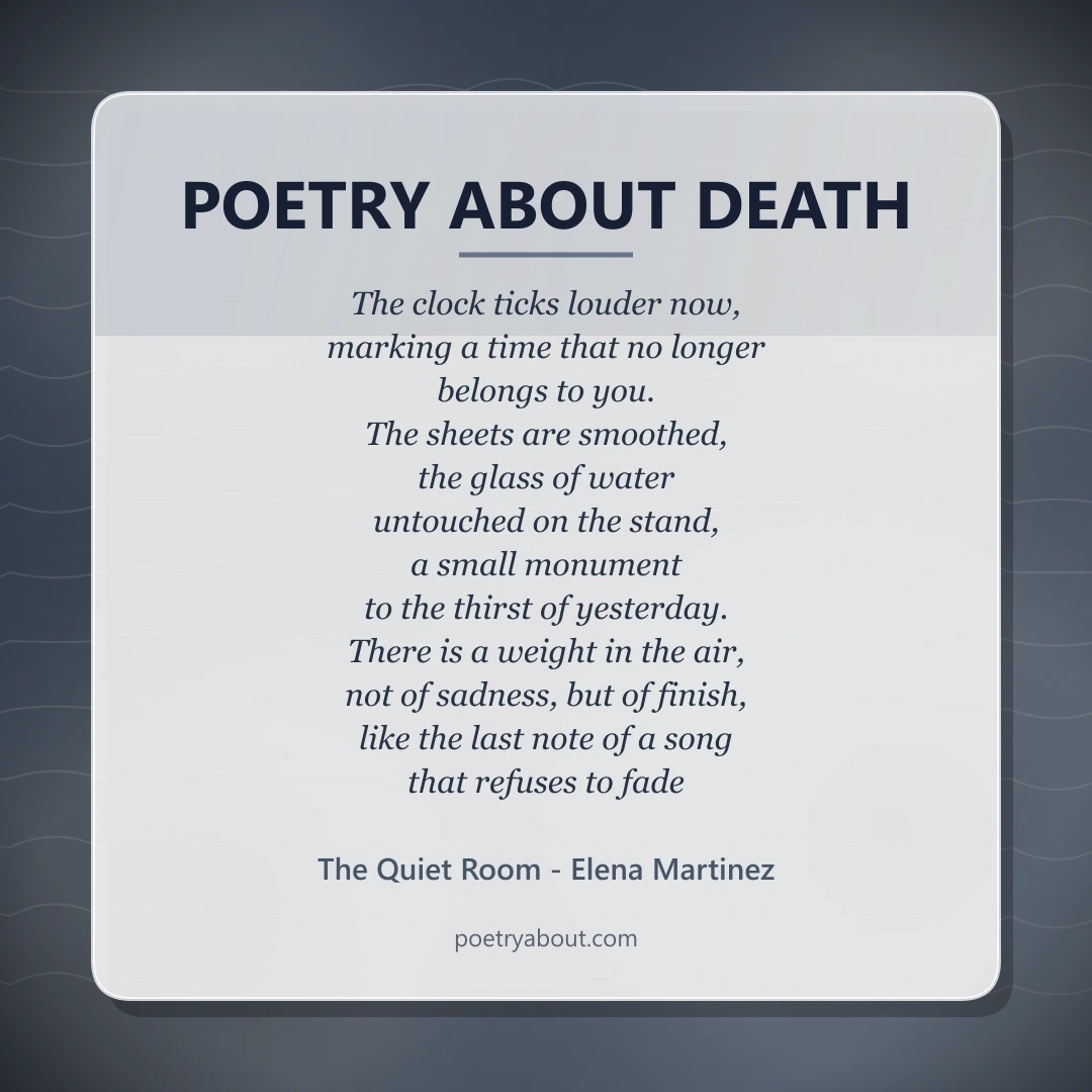 Poetry about Poetry About Death - Social Card