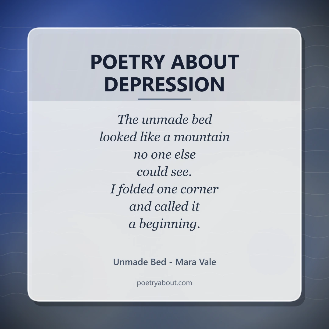 Poetry about Poetry About Depression - Social Card