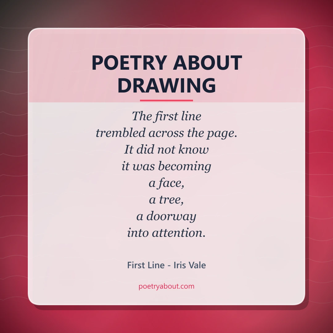 Poetry about Poetry About Drawing - Social Card
