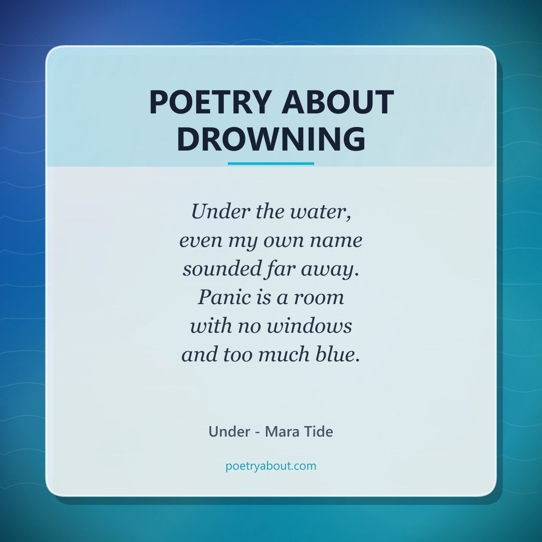 Poetry about Poetry About Drowning - Social Card