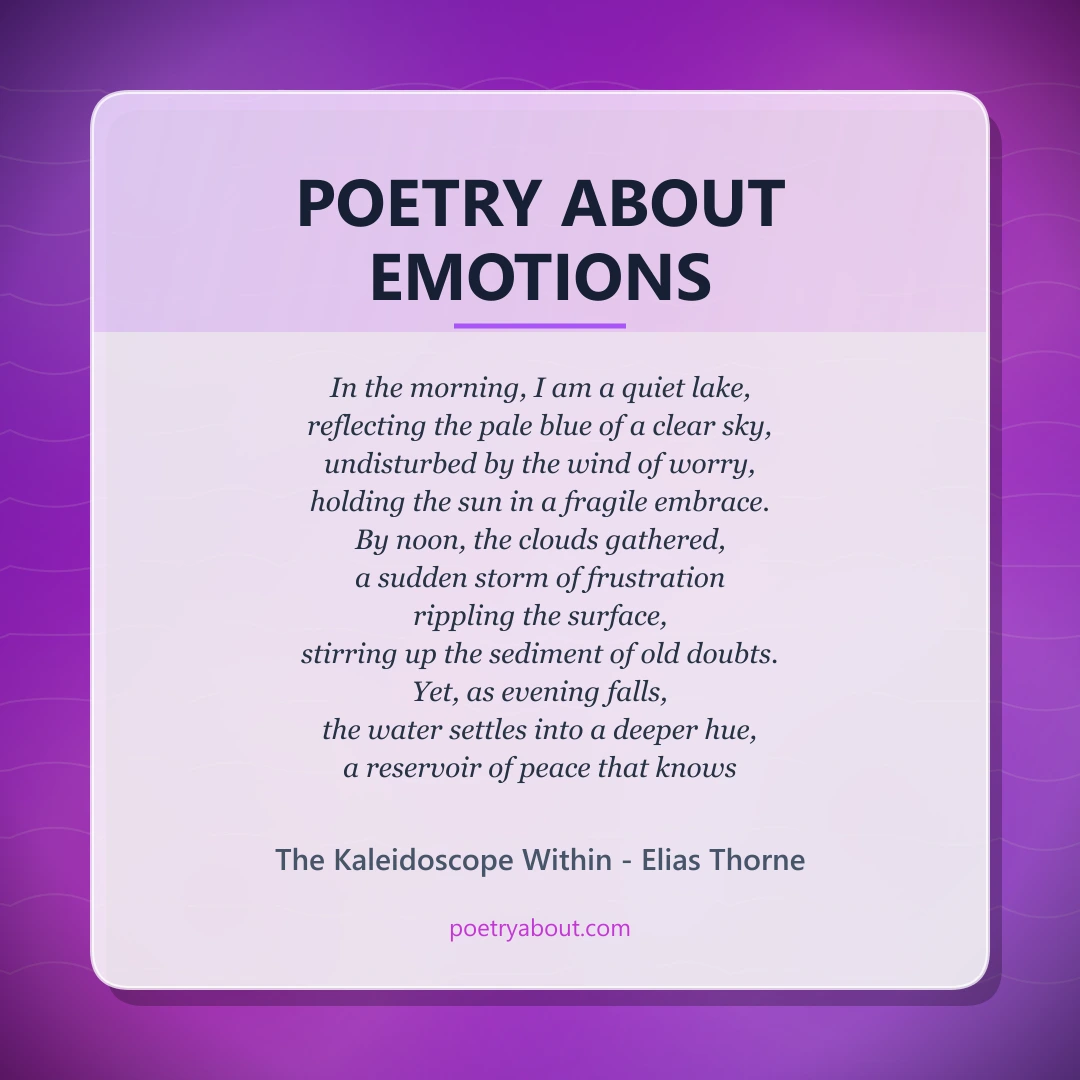 Poetry about Poetry About Emotions - Social Card