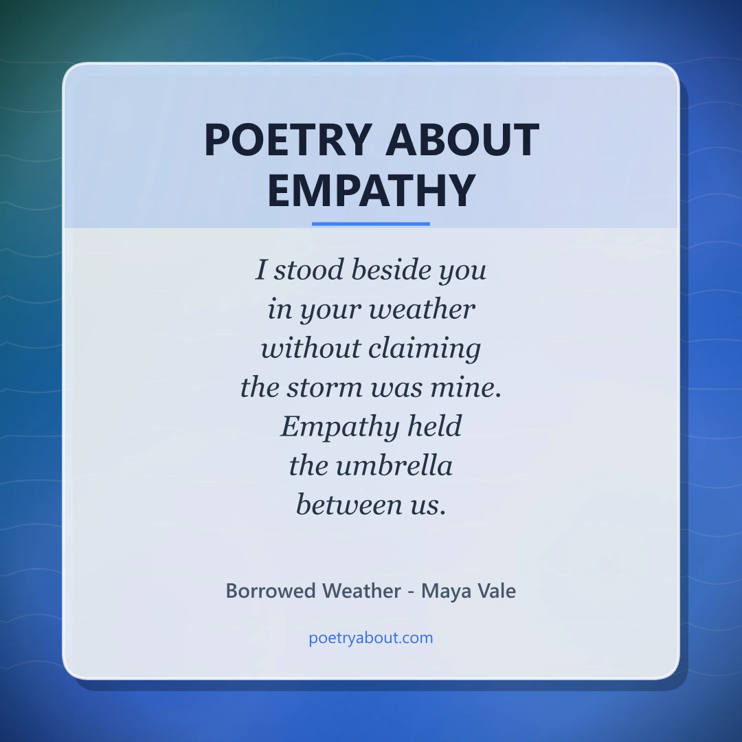 Poetry about Poetry About Empathy - Social Card