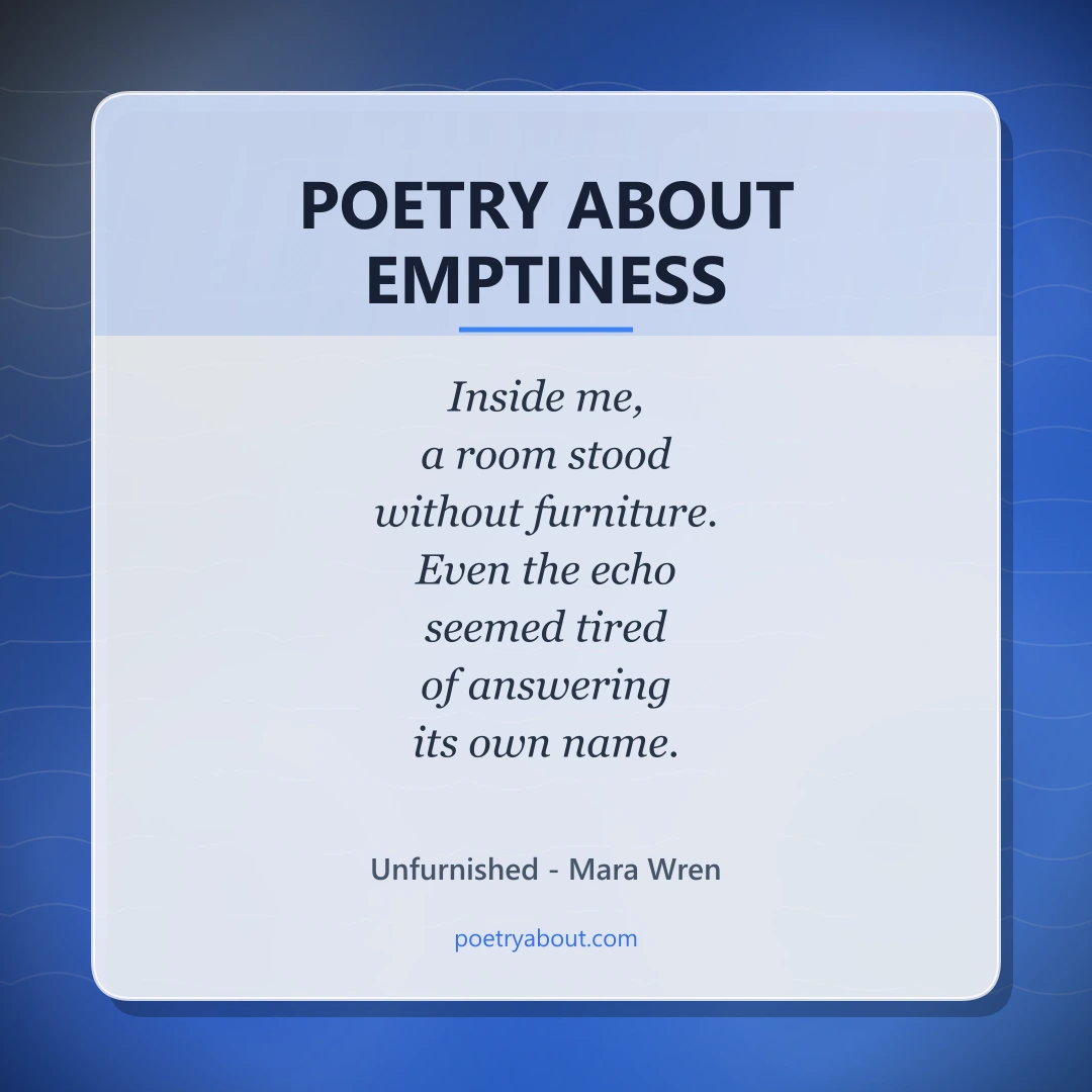 Poetry about Poetry About Emptiness - Social Card