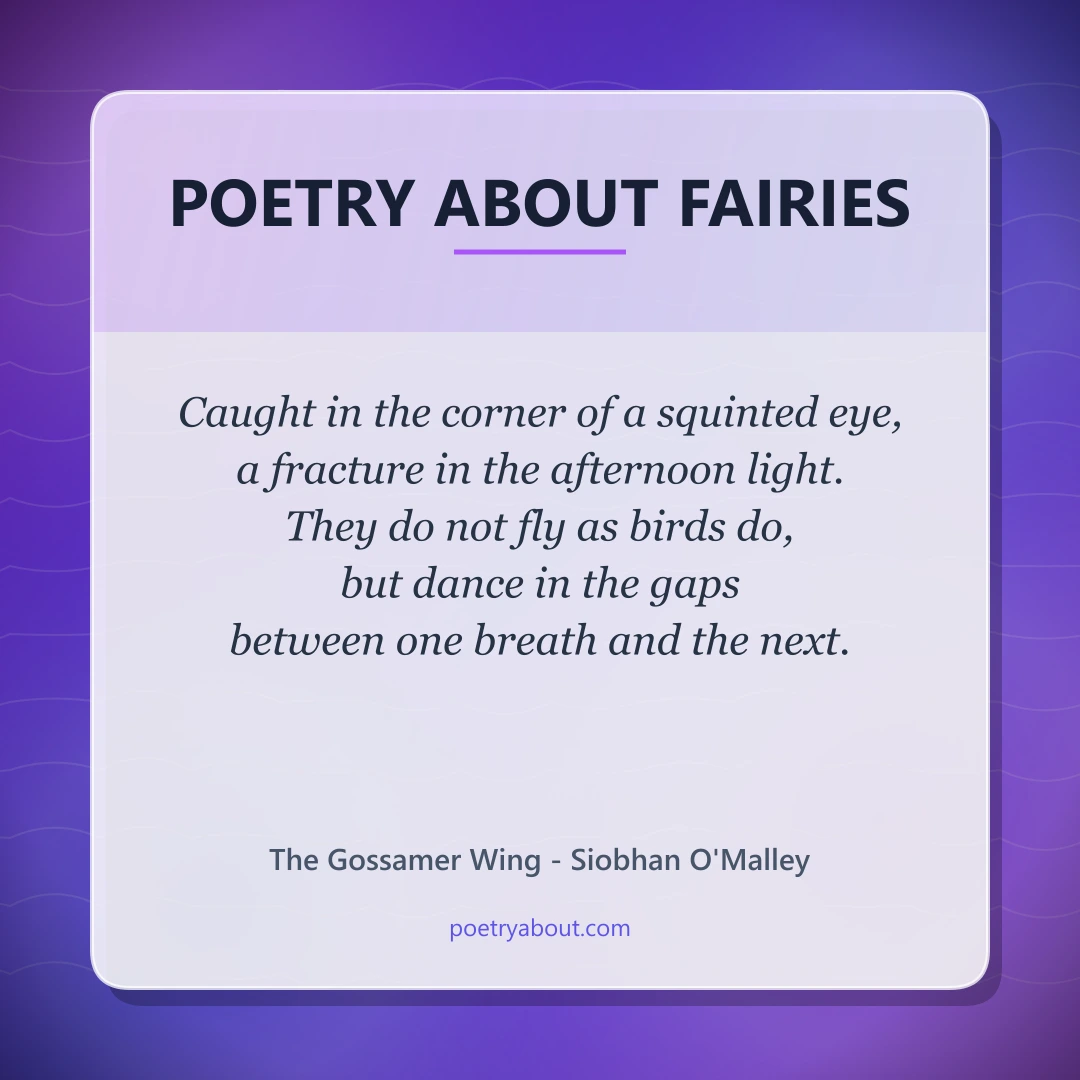 Poetry about Poetry About Fairies - Social Card