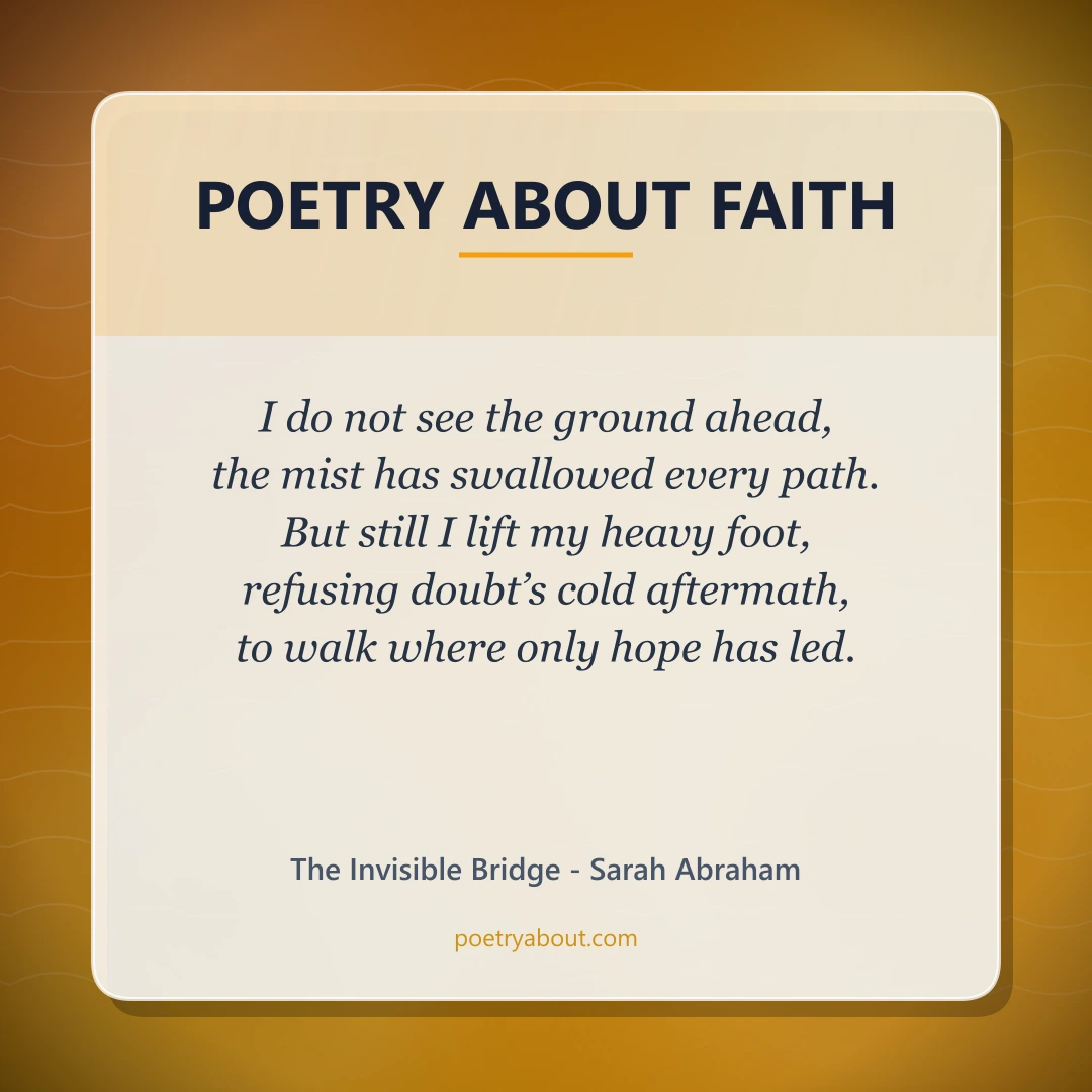 Poetry about Poetry About Faith - Social Card