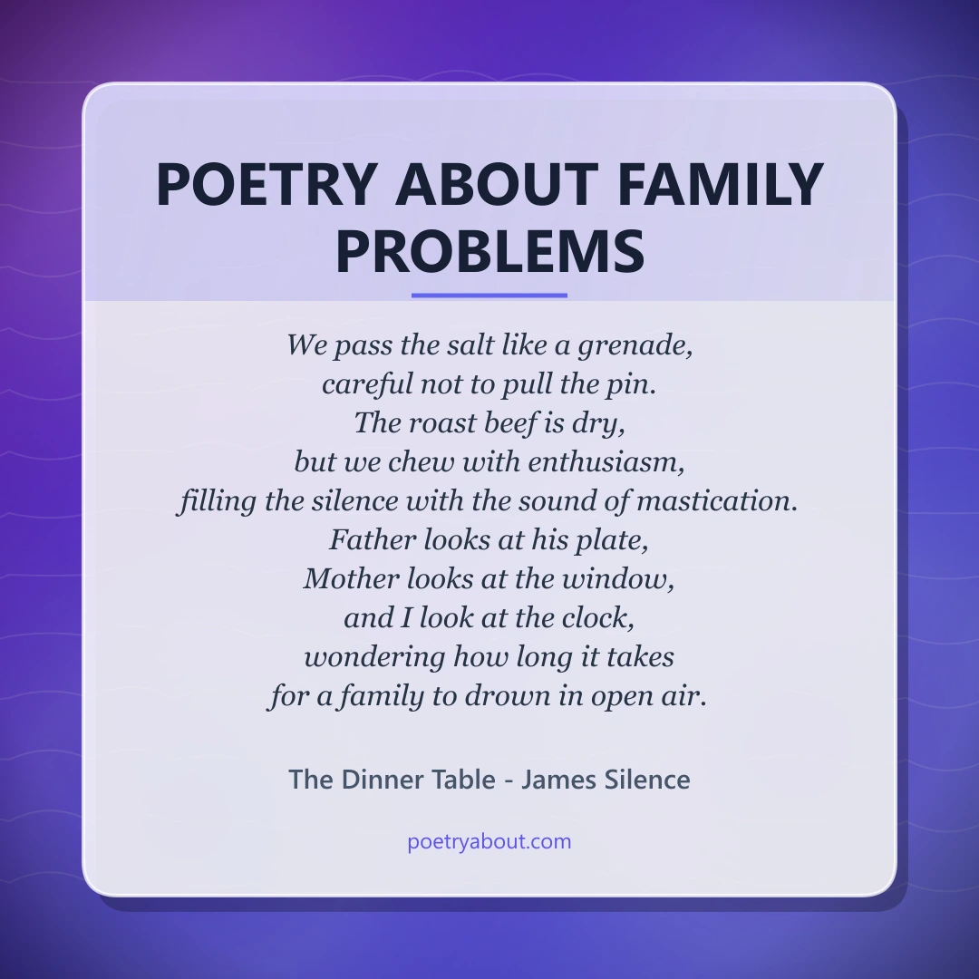 Poetry about Poetry About Family Problems - Social Card