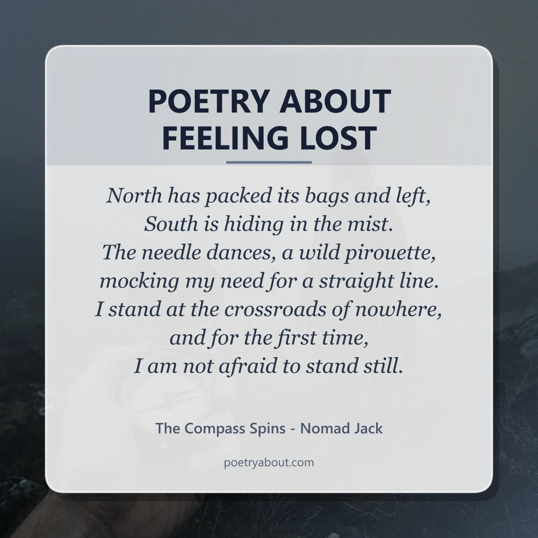 Poetry about Poetry About Feeling Lost - Social Card