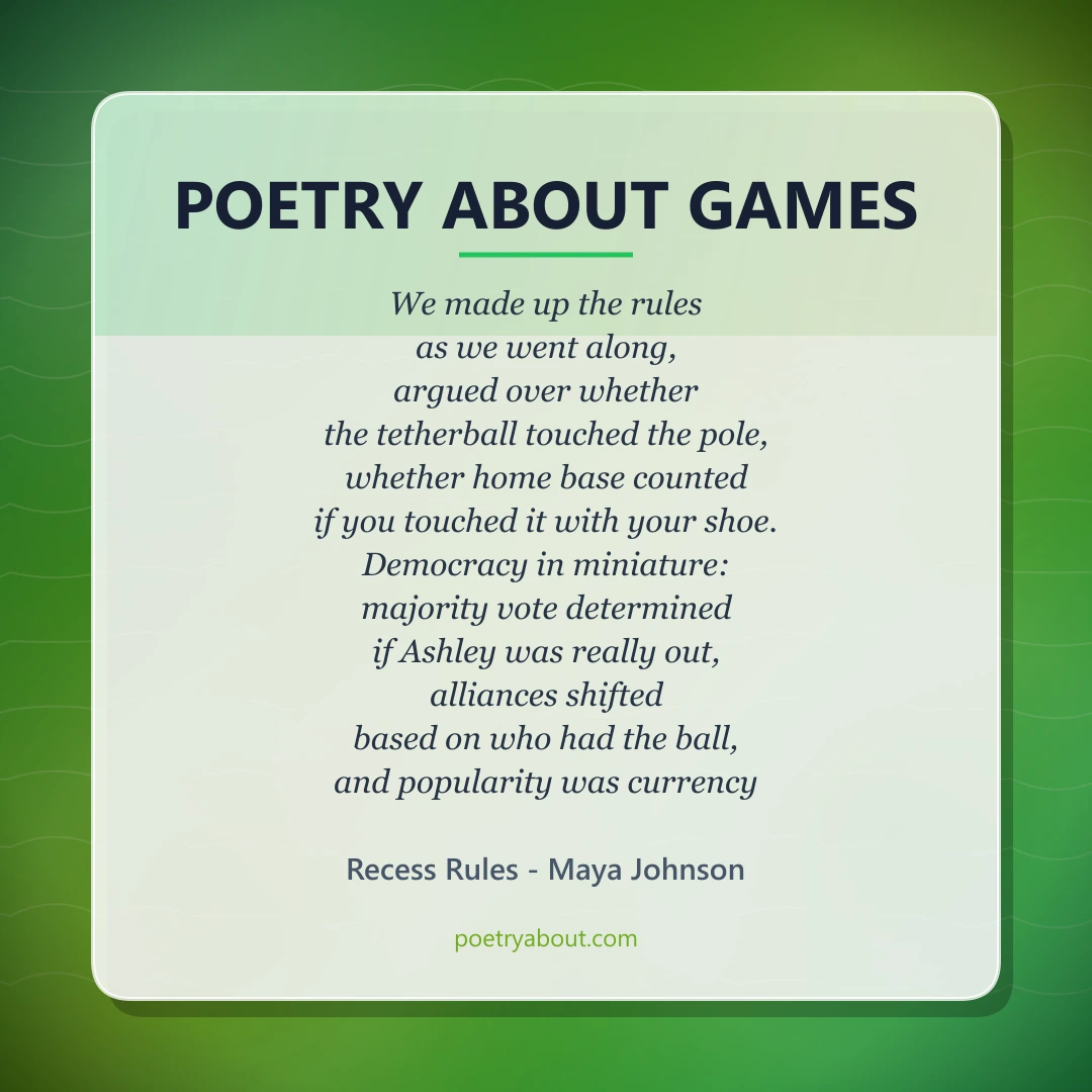 Poetry about Poetry About Games - Social Card