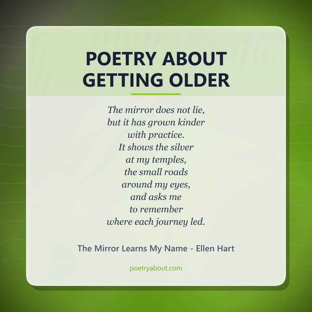 Poetry about Poetry About Getting Older - Social Card