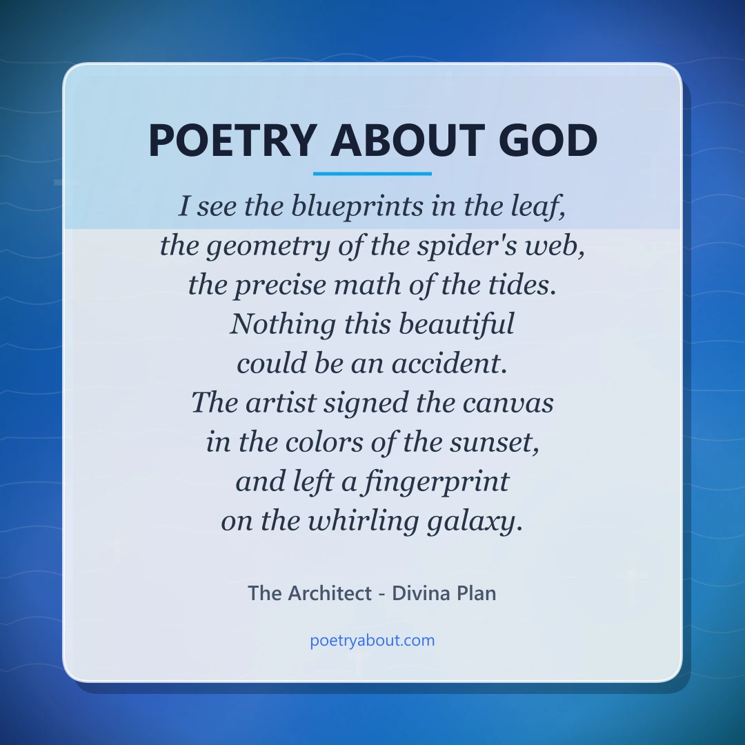 Poetry about Poetry About God - Social Card