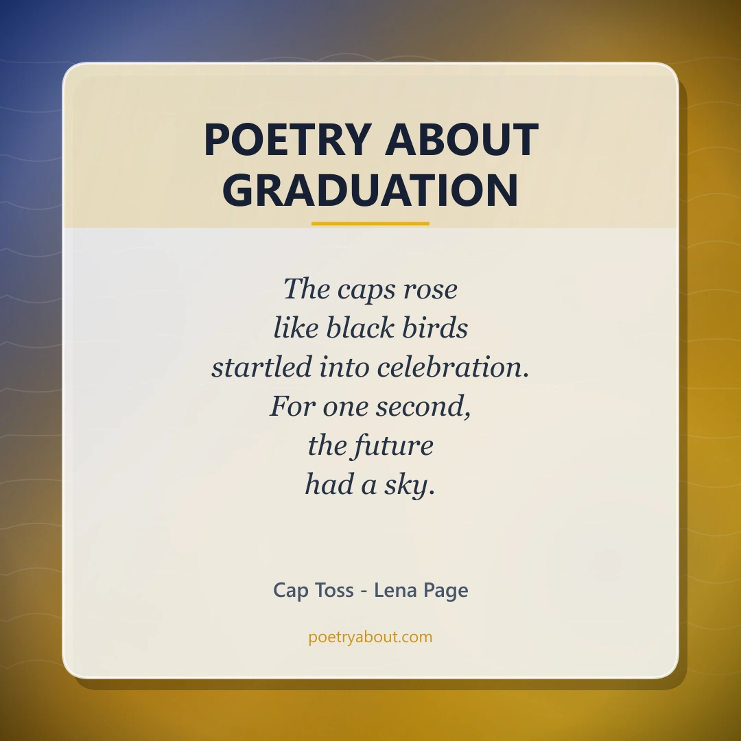 Poetry about Poetry About Graduation - Social Card