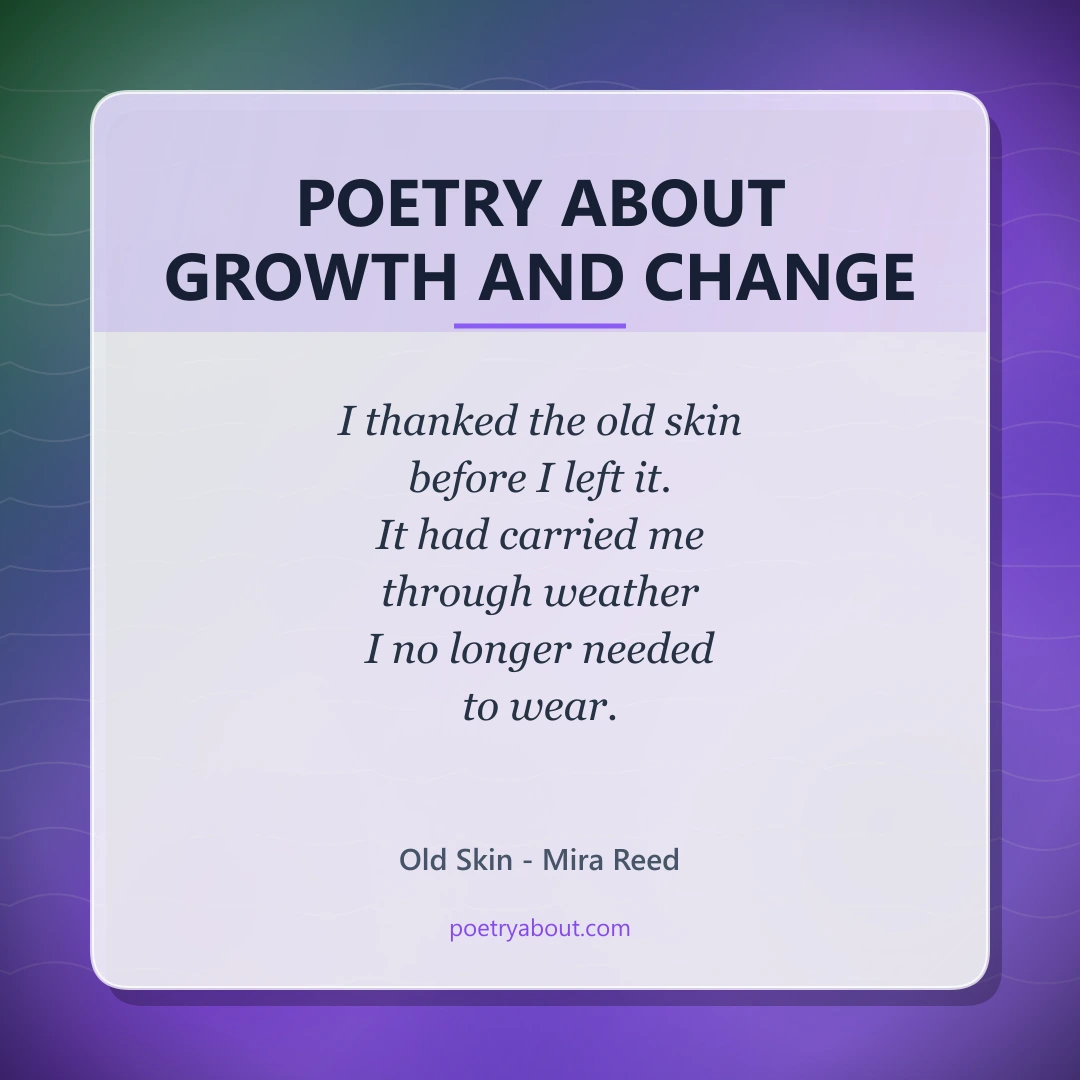 Poetry about Poetry About Growth And Change - Social Card