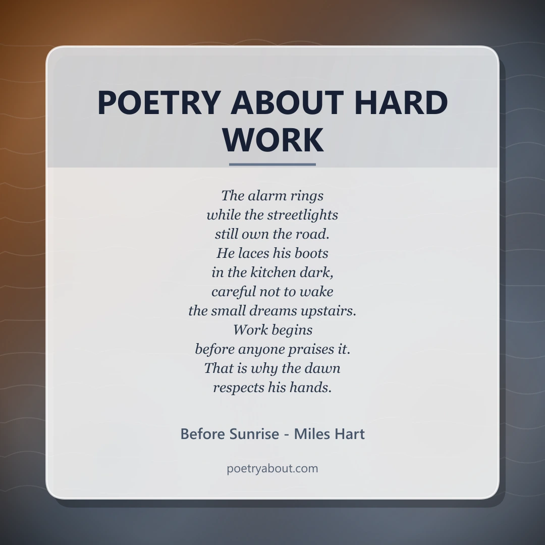 Poetry about Poetry About Hard Work - Social Card