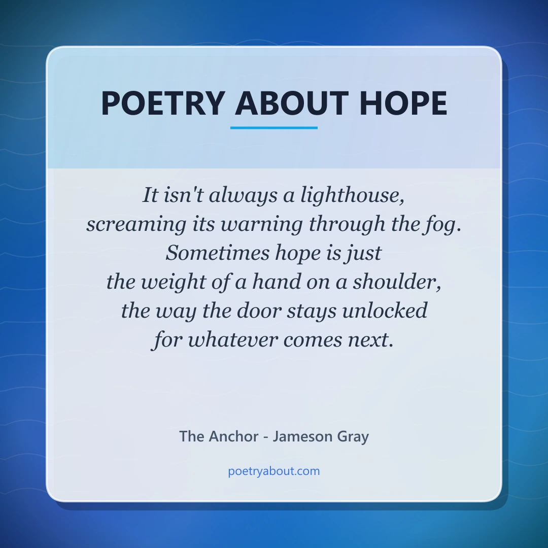 Poetry about Poetry About Hope - Social Card