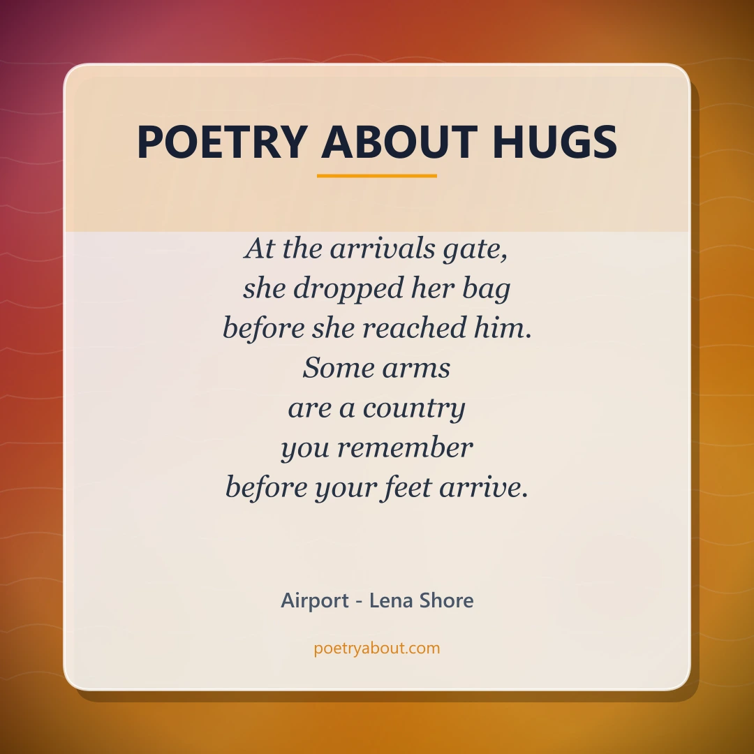 Poetry about Poetry About Hugs - Social Card