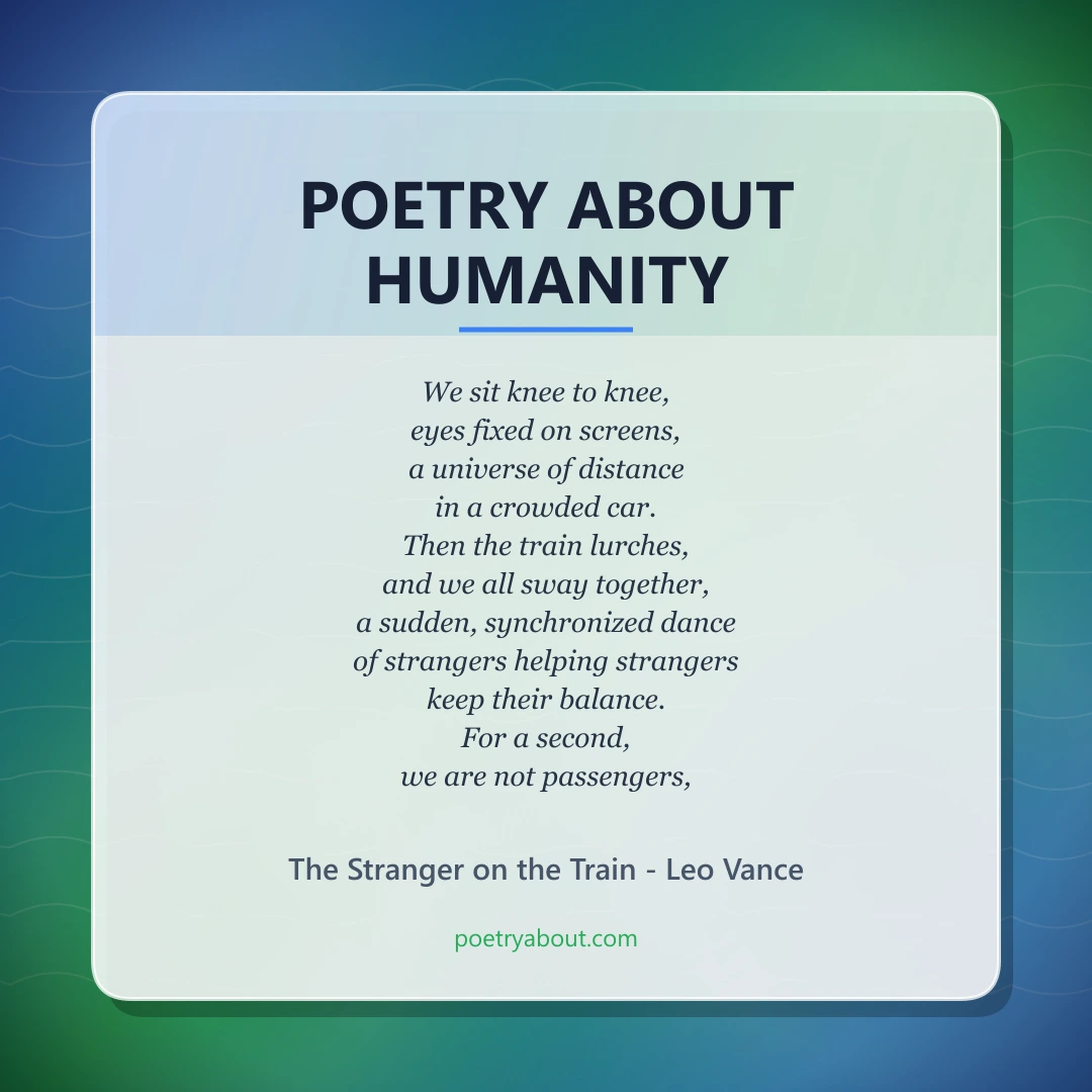 Poetry about Poetry About Humanity - Social Card