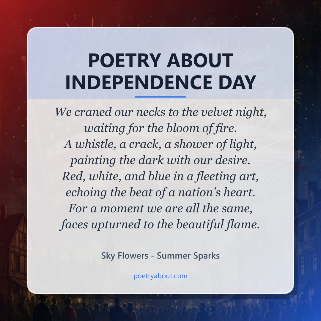 Poetry about Poetry About Independence Day - Social Card