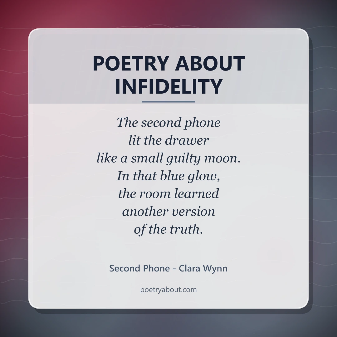 Poetry about Poetry About Infidelity - Social Card