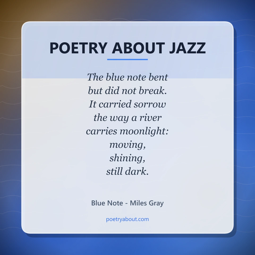 Poetry about Poetry About Jazz - Social Card
