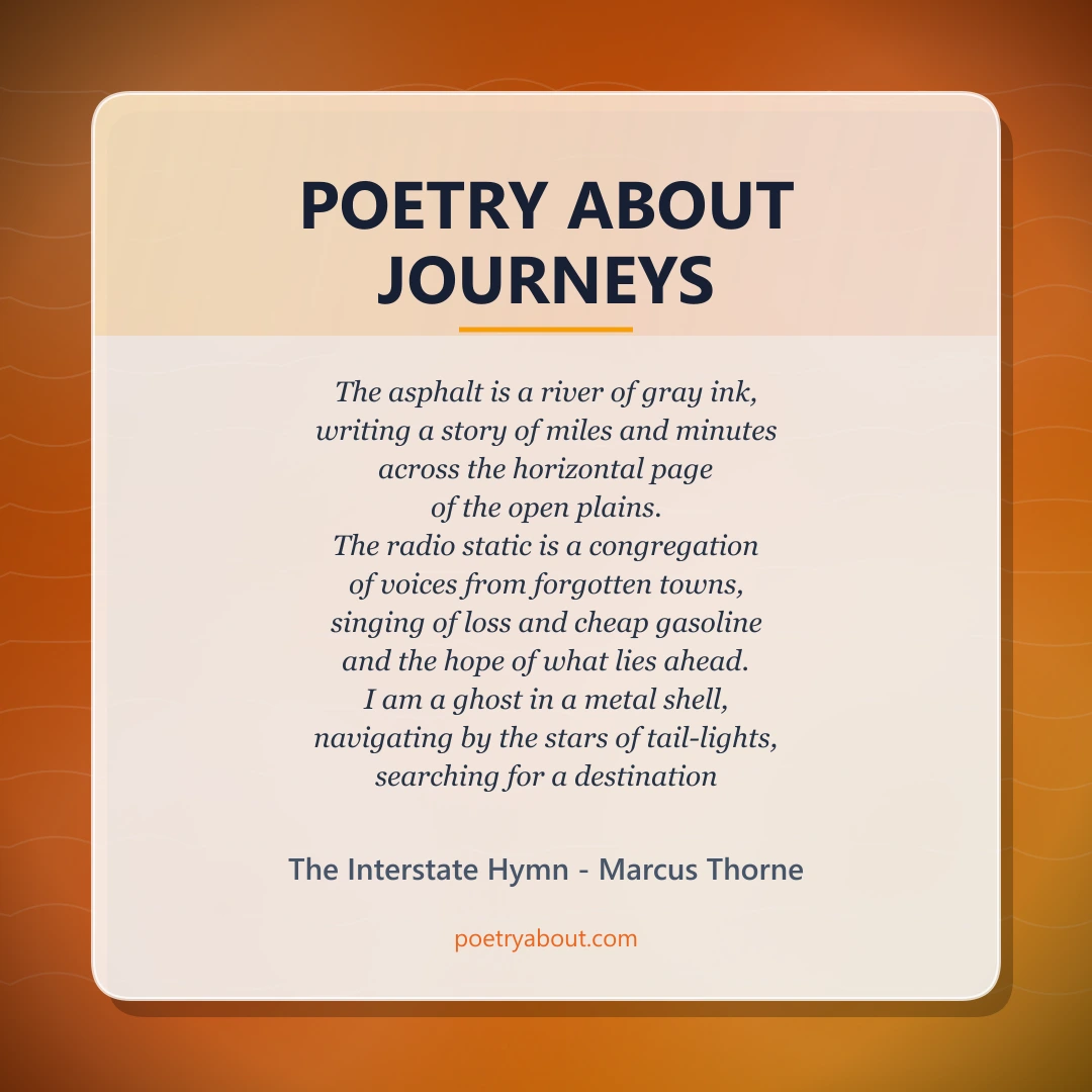 Poetry about Poetry About Journeys - Social Card