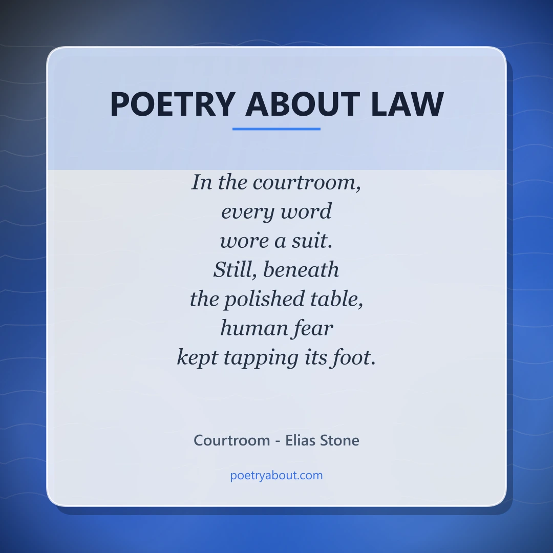 Poetry about Poetry About Law - Social Card