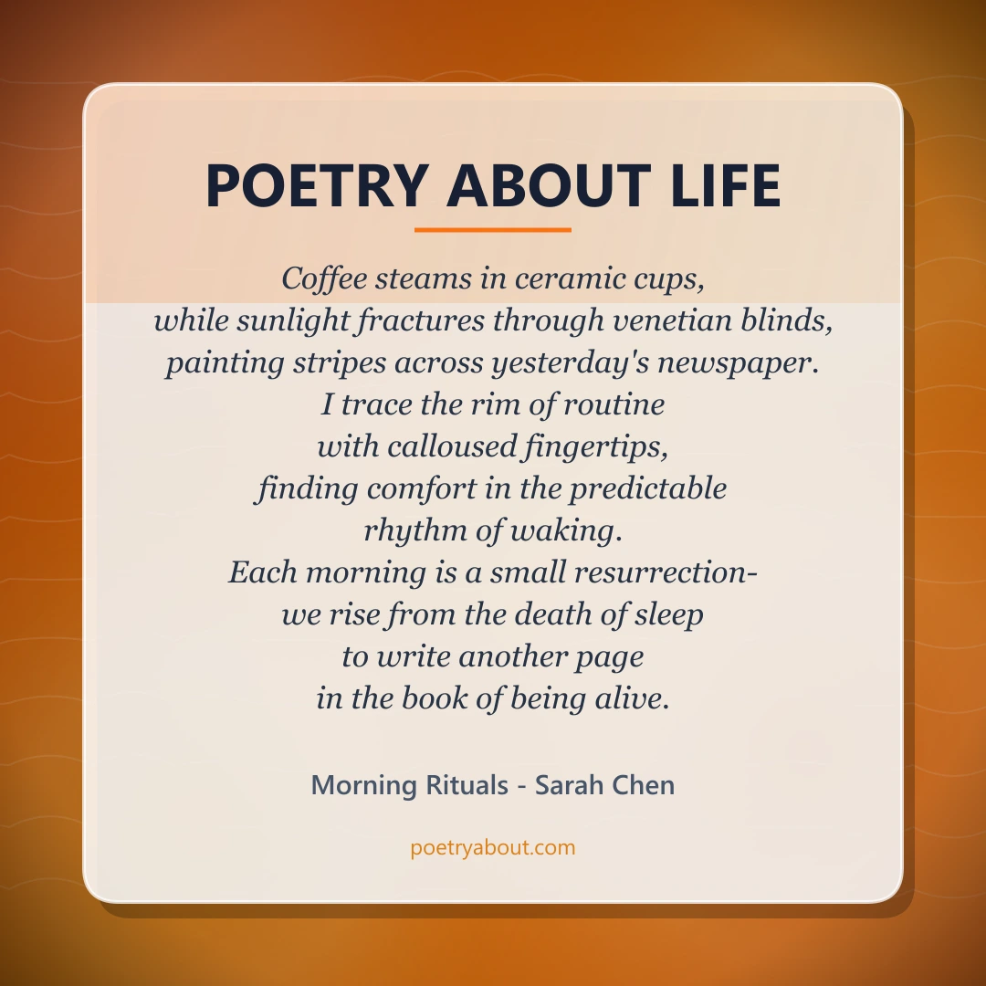 Poetry about Poetry About Life - Social Card