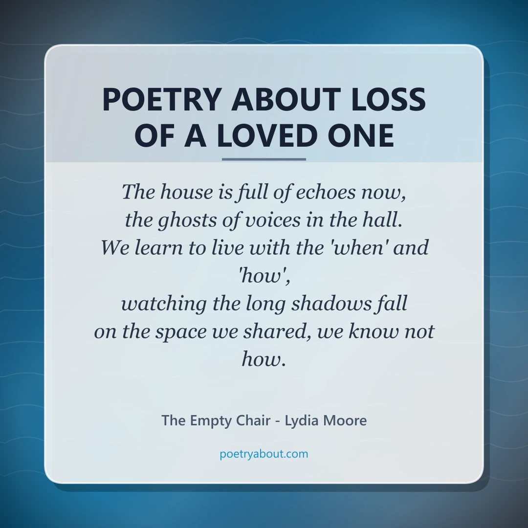 Poetry about Poetry About Loss of a Loved One - Social Card