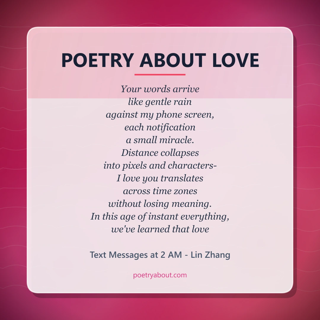 Poetry about Poetry About Love - Social Card