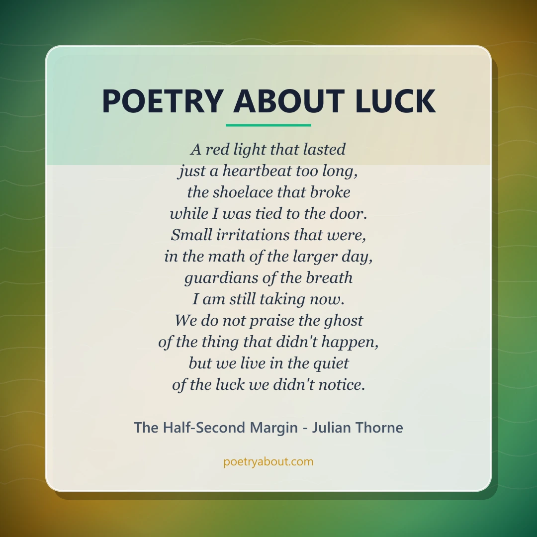 Poetry about Poetry About Luck - Social Card