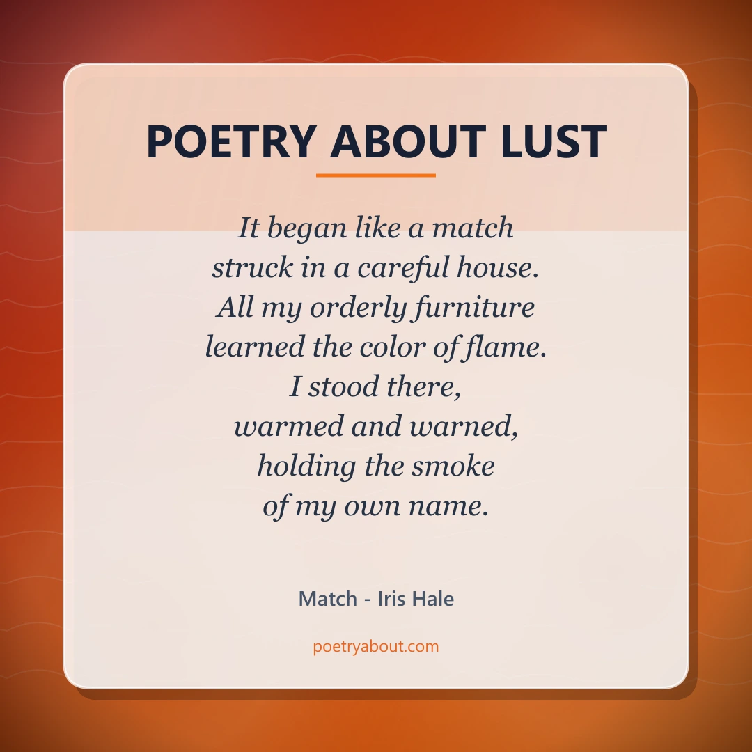 Poetry about Poetry About Lust - Social Card
