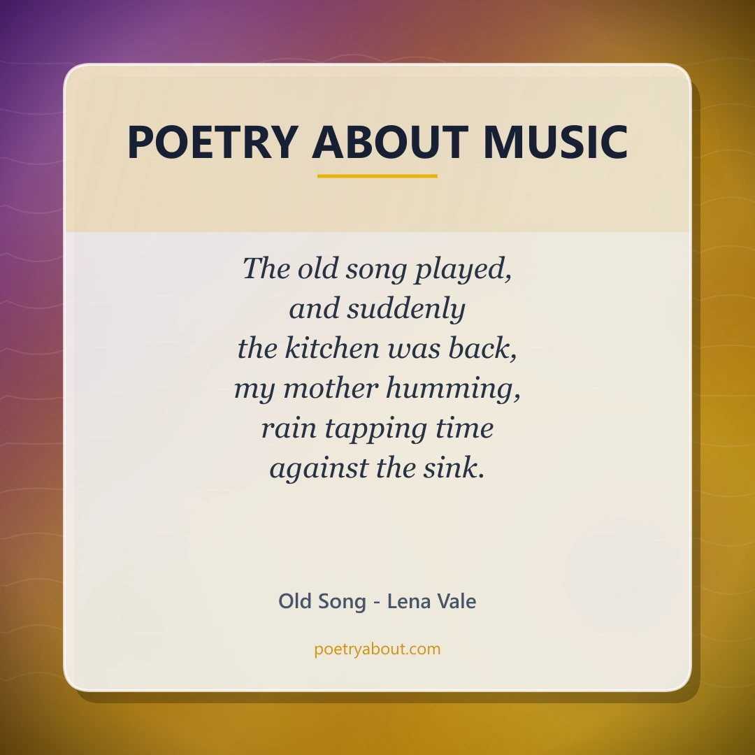 Poetry about Poetry About Music - Social Card