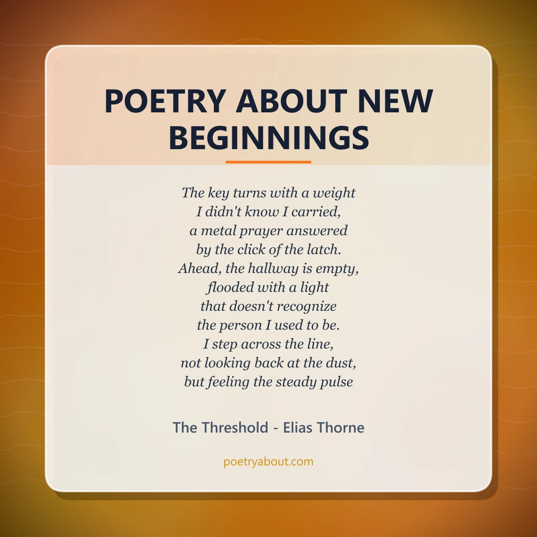 Poetry about Poetry About New Beginnings - Social Card