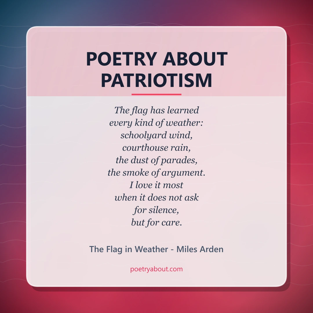Poetry about Poetry About Patriotism - Social Card