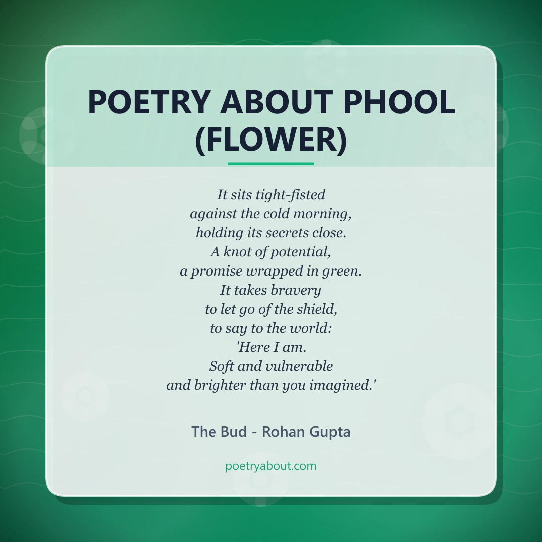 Poetry about Poetry About Phool (Flower) - Social Card