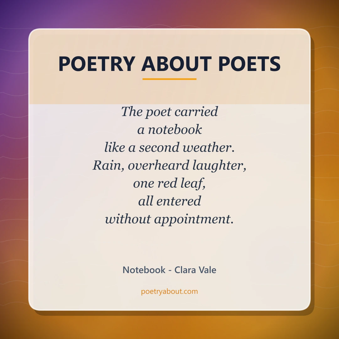 Poetry about Poetry About Poets - Social Card
