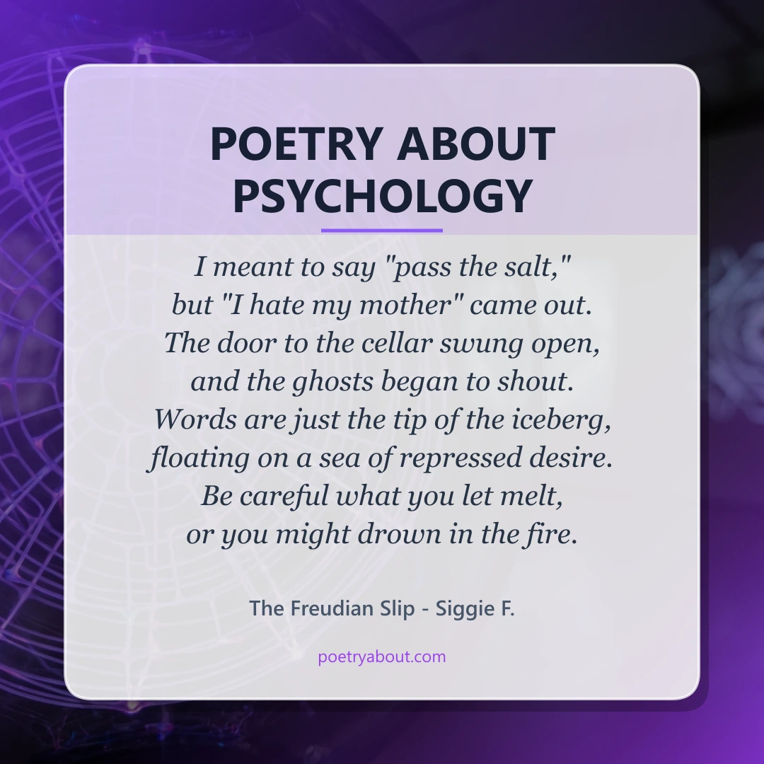 Poetry about Poetry About Psychology - Social Card