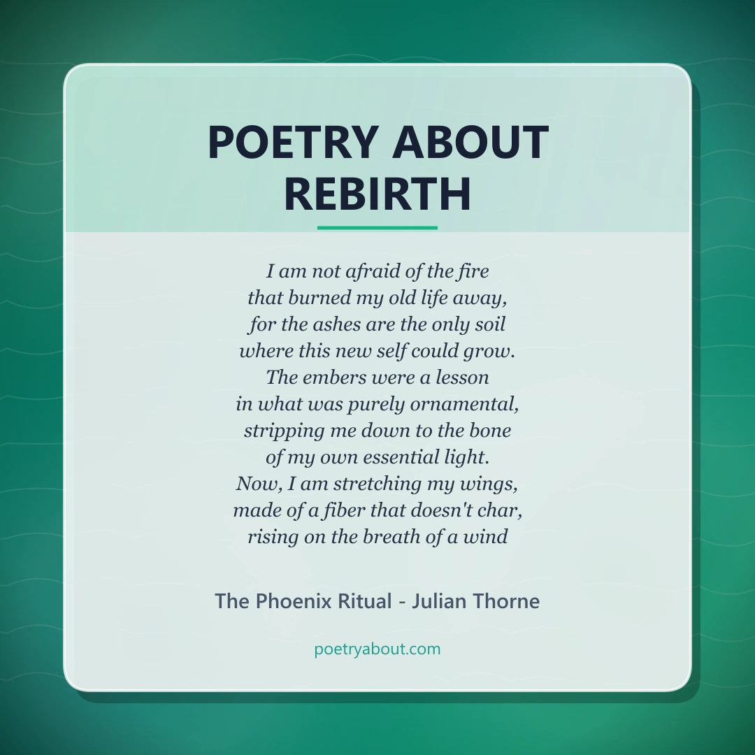Poetry about Poetry About Rebirth - Social Card