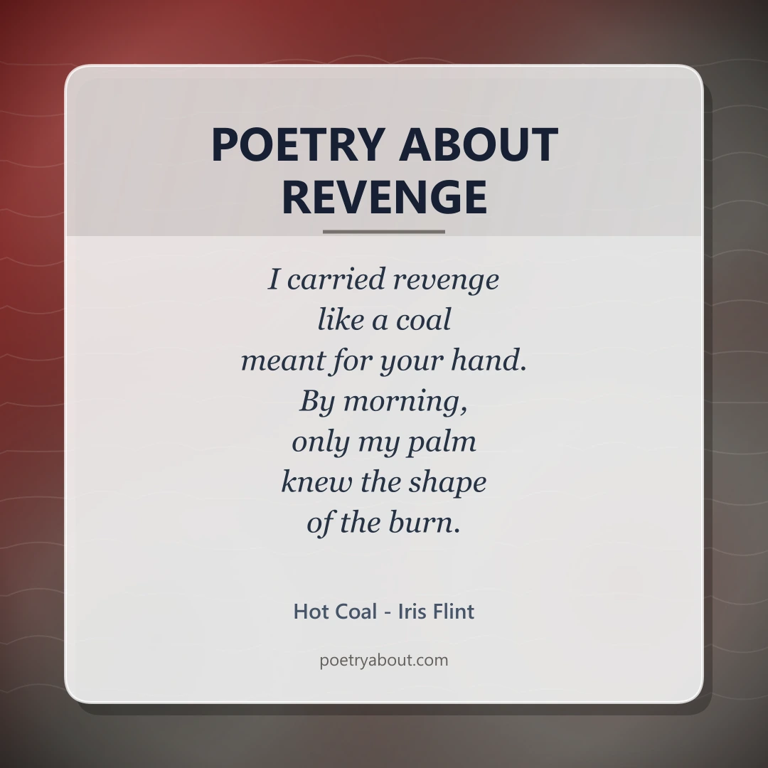 Poetry about Poetry About Revenge - Social Card